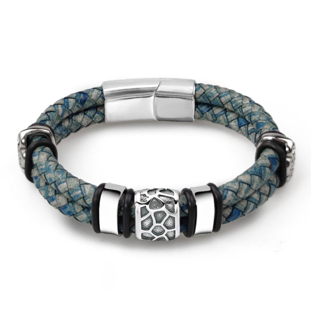 Irregularly Cracked Bead Bracelet