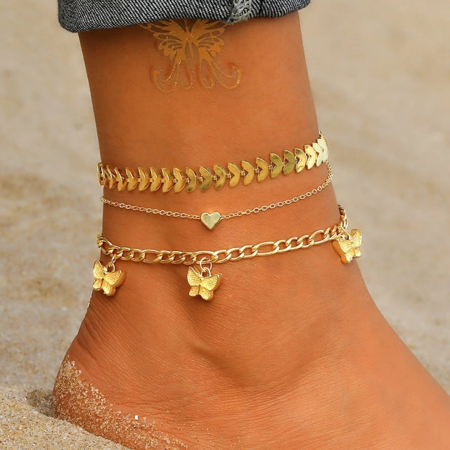 Bohemia Chain Anklets for Women