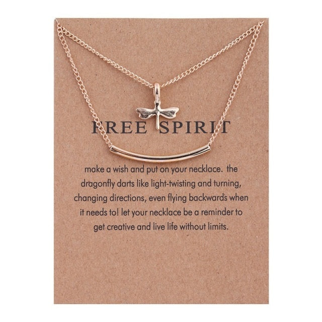 Clover Unicorn Luck Pendant Necklaces