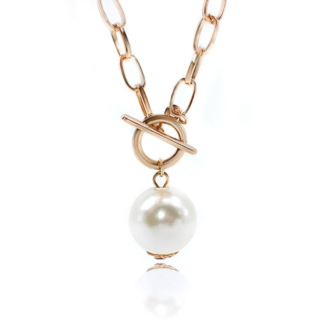 Punk Neck Chain Gold Color Kpop On the Neck Pendant