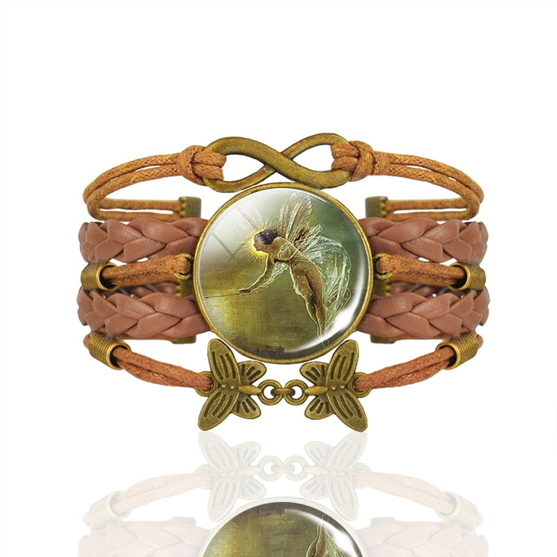 Frog Fairy Tale Vintage Brown Leather Bracelet Gift