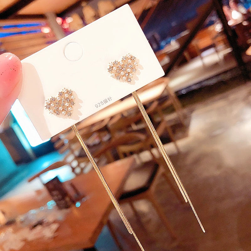 Korean Sweet Butterfly Rhinestone Earring