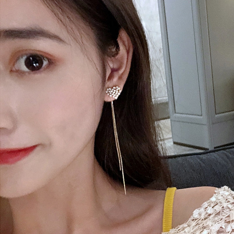 Korean Sweet Butterfly Rhinestone Earring