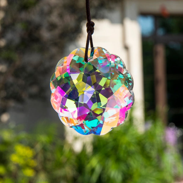 45mm Crystal Mandala Prism Suncatcher