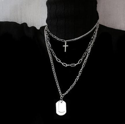 Fashion Multilayer Hip Hop Long Chain Necklace