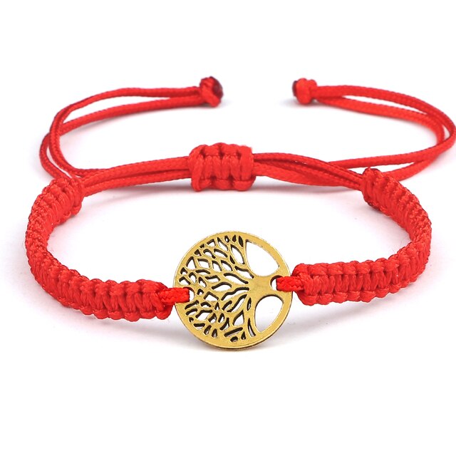 Metal Red String Braided Rope Bracelets