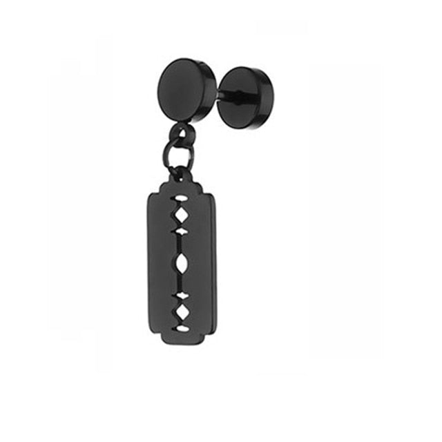 Punk Gothic Stainless Steel Stud Earring