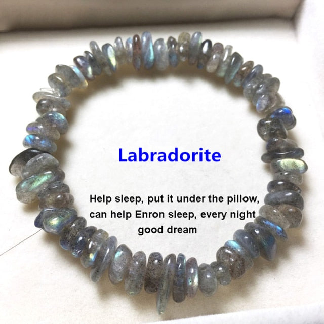 Irregular Natural Crystals 7 Chakras Stone Bracelet
