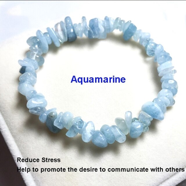Irregular Natural Crystals 7 Chakras Stone Bracelet