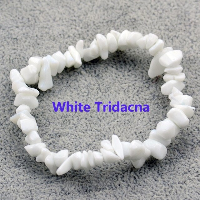 Irregular Natural Crystals 7 Chakras Stone Bracelet