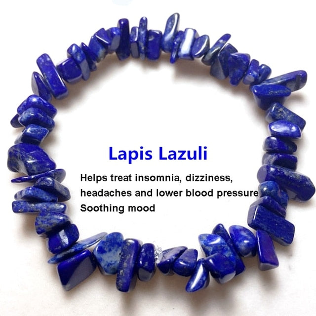 Irregular Natural Crystals 7 Chakras Stone Bracelet