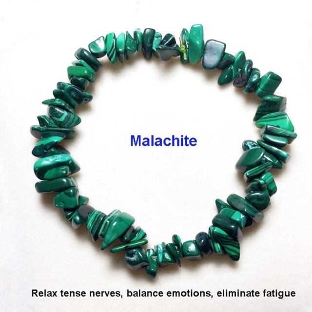 Irregular Natural Crystals 7 Chakras Stone Bracelet