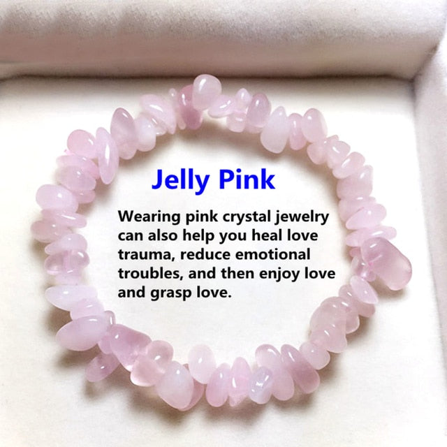 Irregular Natural Crystals 7 Chakras Stone Bracelet