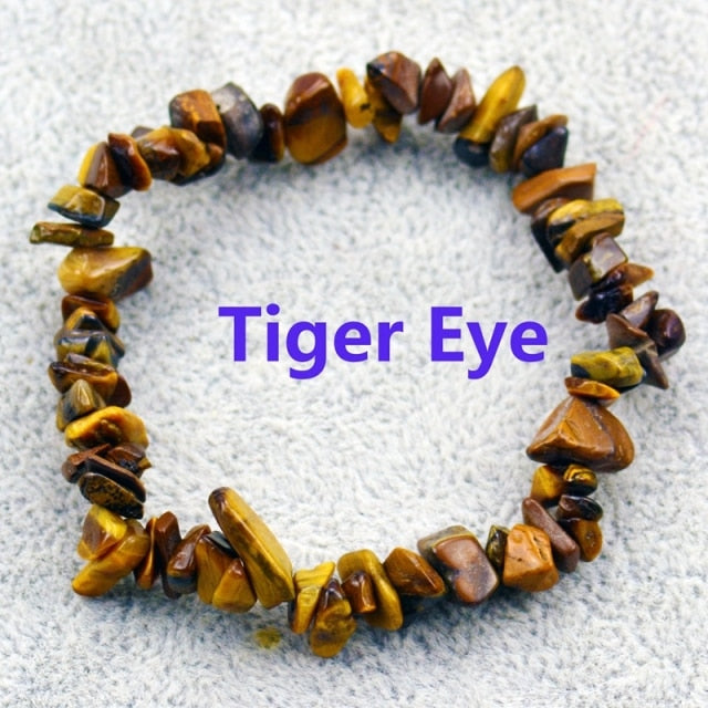 Irregular Natural Crystals 7 Chakras Stone Bracelet