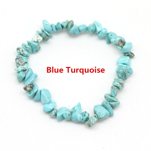 Irregular Natural Crystals 7 Chakras Stone Bracelet