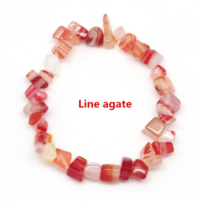 Irregular Natural Crystals 7 Chakras Stone Bracelet