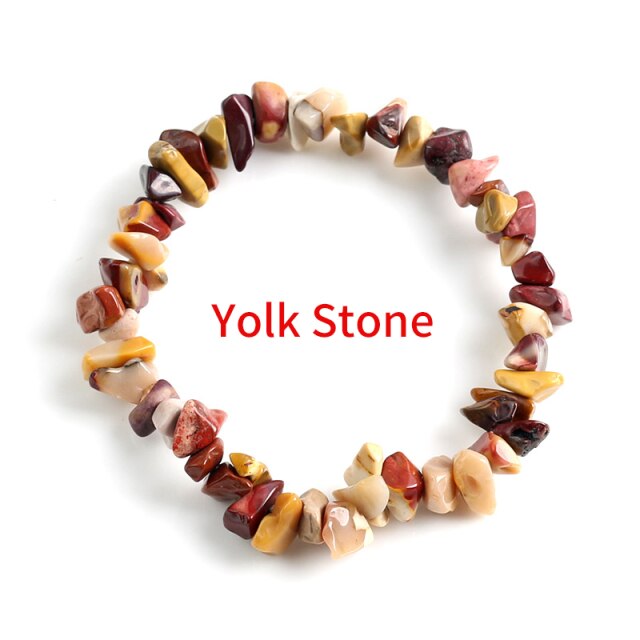 Irregular Natural Crystals 7 Chakras Stone Bracelet