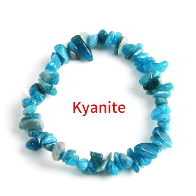 Irregular Natural Crystals 7 Chakras Stone Bracelet