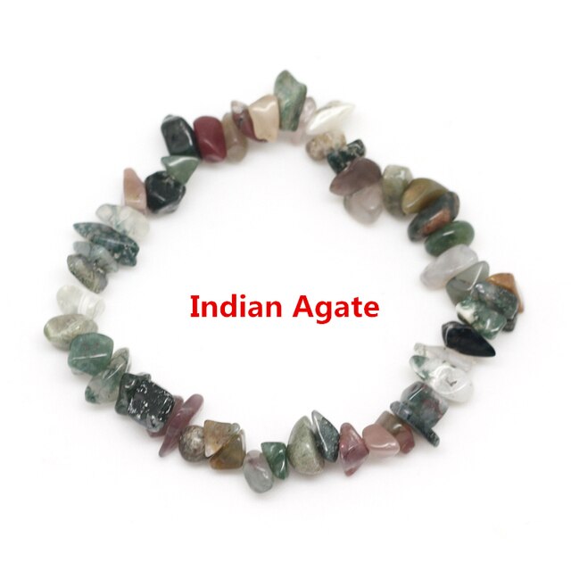 Irregular Natural Crystals 7 Chakras Stone Bracelet