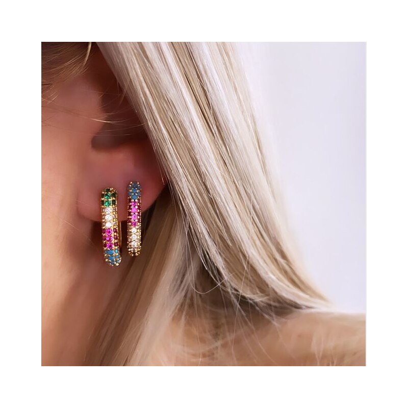 NEW Hoop earrings gold/silver color small hoop earrings