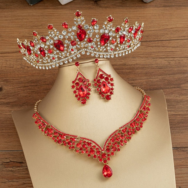 Gorgeous Crystal AB Bridal Jewelry Sets