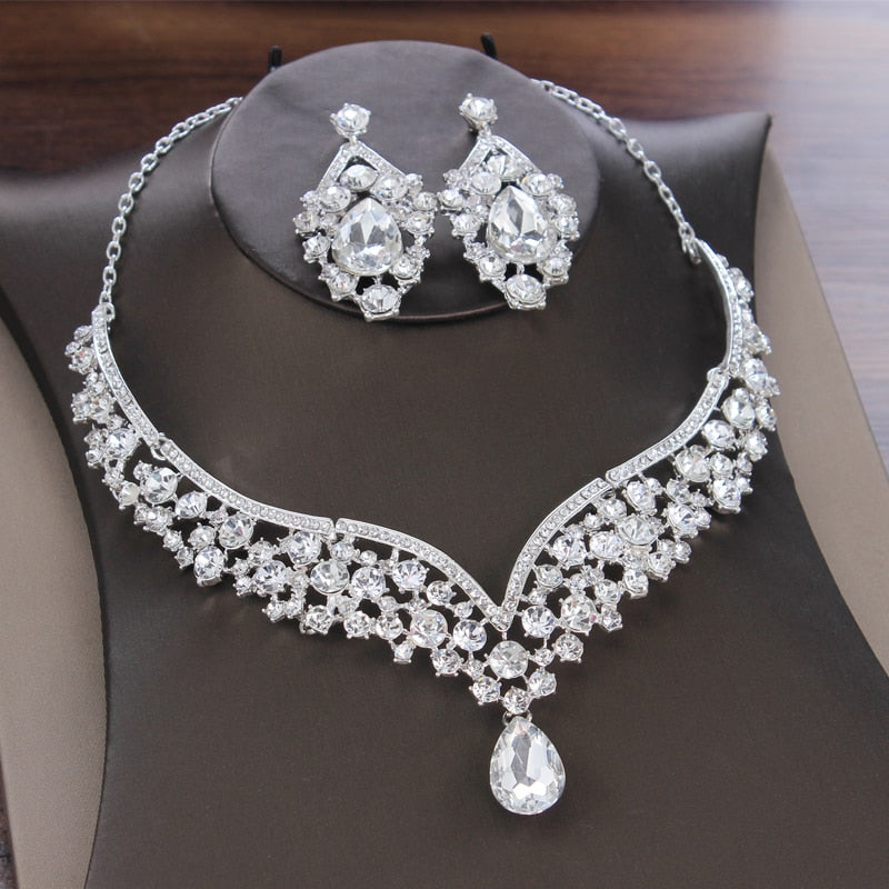 Gorgeous Crystal AB Bridal Jewelry Sets