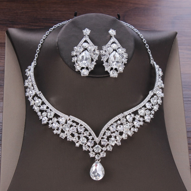 Gorgeous Crystal AB Bridal Jewelry Sets