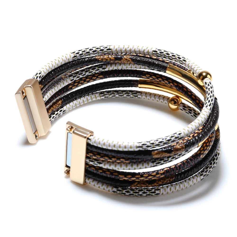 Multilayer Fashion Boho Magnetic Wrap Accessories  Bangle for Women
