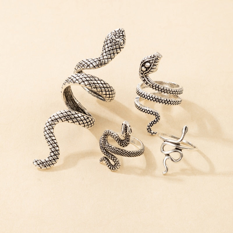 Bohemian Snake Joint Ring Sets for Women