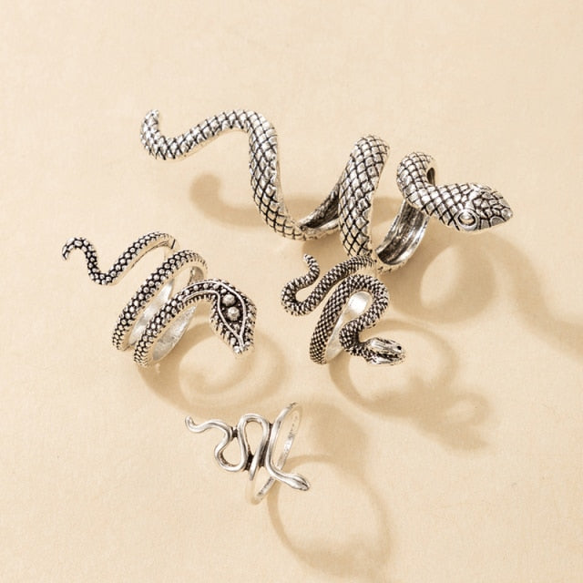 Bohemian Snake Joint Ring Sets for Women