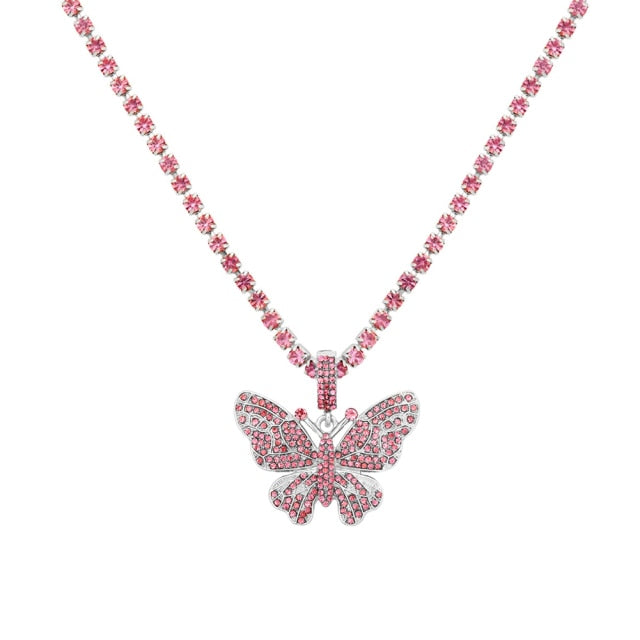 Big Butterfly Pendant Necklace