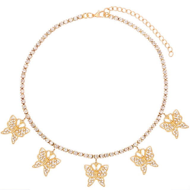 Big Butterfly Pendant Necklace