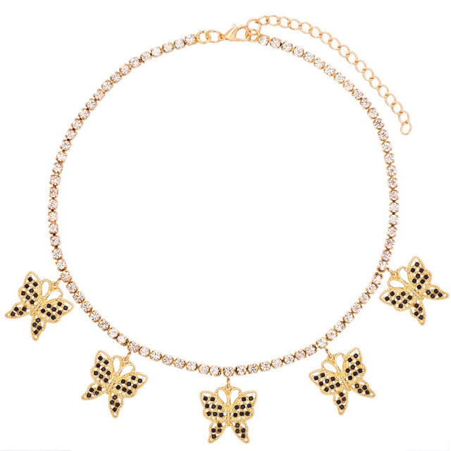 Big Butterfly Pendant Necklace