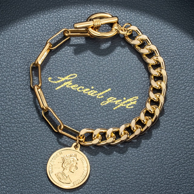 Fashion Gold Multilayer Chain Bracelets For Women