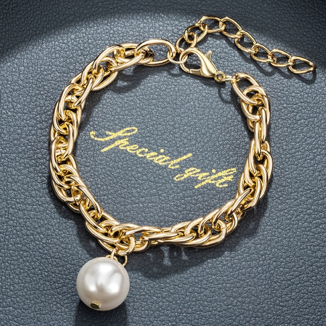 Fashion Gold Multilayer Chain Bracelets For Women