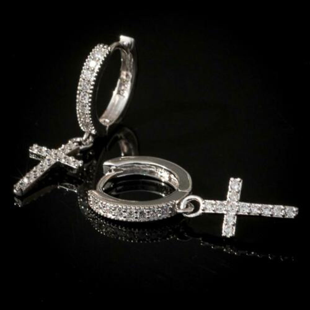 New Trendy Cross Drop Earring