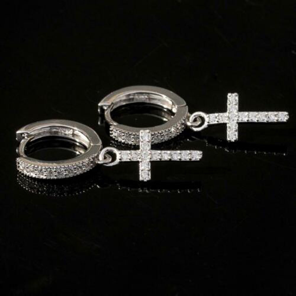 New Trendy Cross Drop Earring