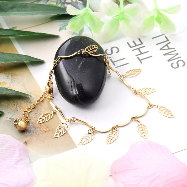 Pulsera de tobillo para mujer, accesorios, cadenas de eslabones de acero inoxidable, tobilleras