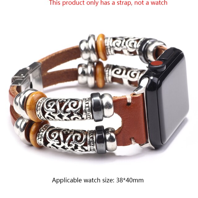 Vintage Multi-layer Leather Intelligent Wristband  Bracelet For Men