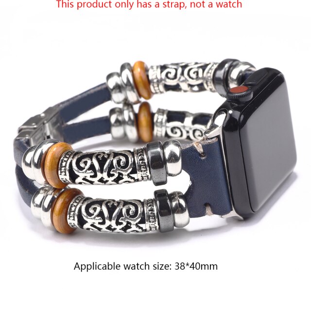 Vintage Multi-layer Leather Intelligent Wristband  Bracelet For Men