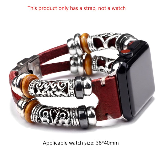 Vintage Multi-layer Leather Intelligent Wristband  Bracelet For Men