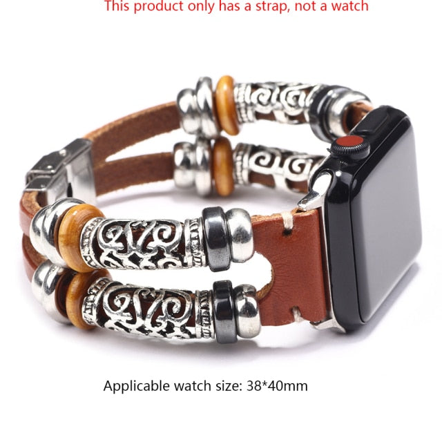 Vintage Multi-layer Leather Intelligent Wristband  Bracelet For Men