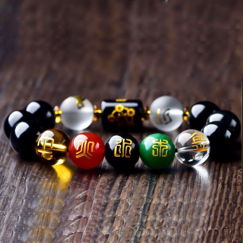 Feng Shui Obsidian Five-element Wealth Porsperity  Bracelets