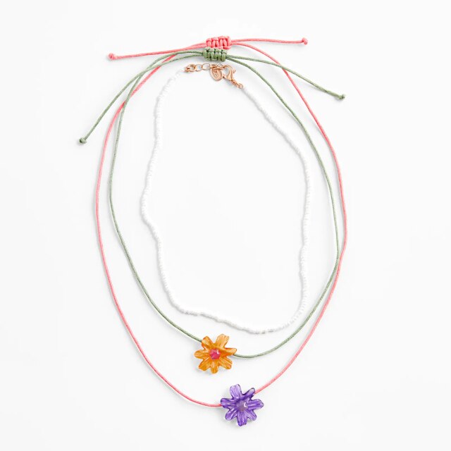 ZA Nature Stone Pearl Necklaces