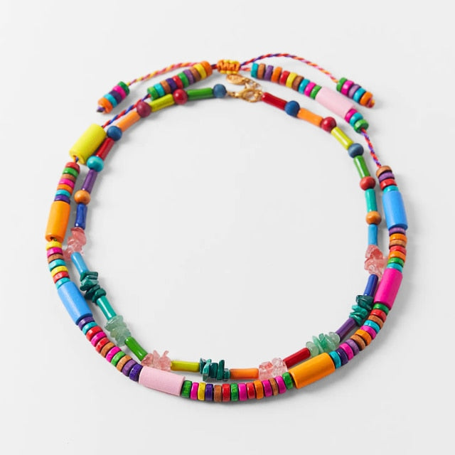 ZA Nature Stone Pearl Necklaces