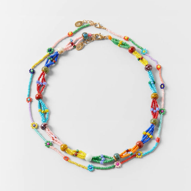 ZA Nature Stone Pearl Necklaces