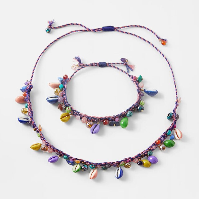 ZA Nature Stone Pearl Necklaces