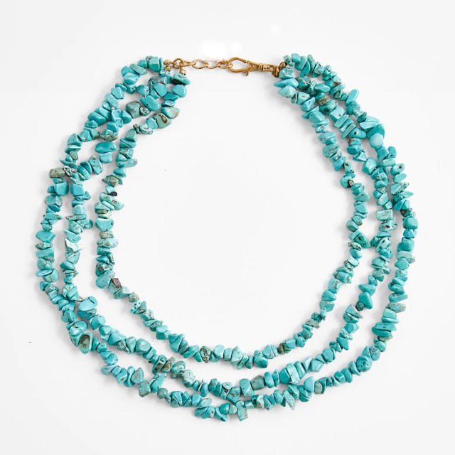 ZA Nature Stone Pearl Necklaces
