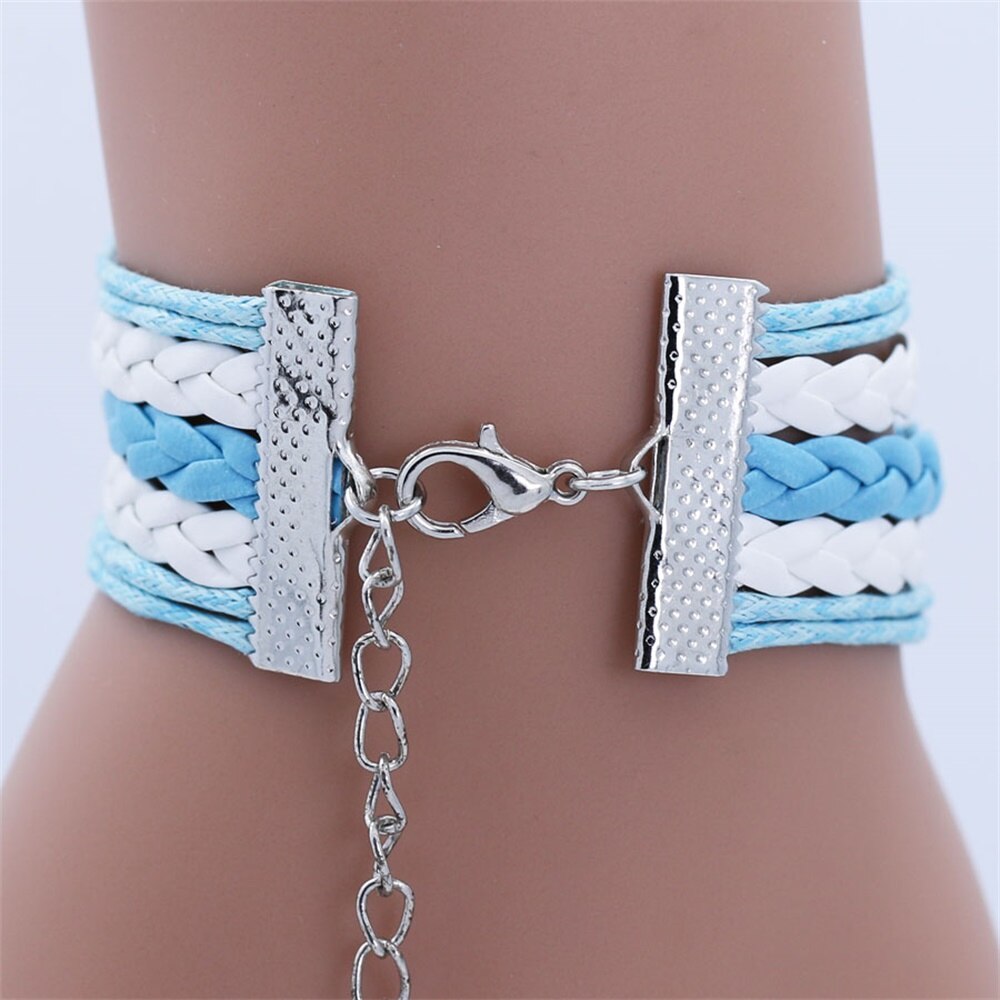 Love MoM Double Foot Chain Bracelet for Women