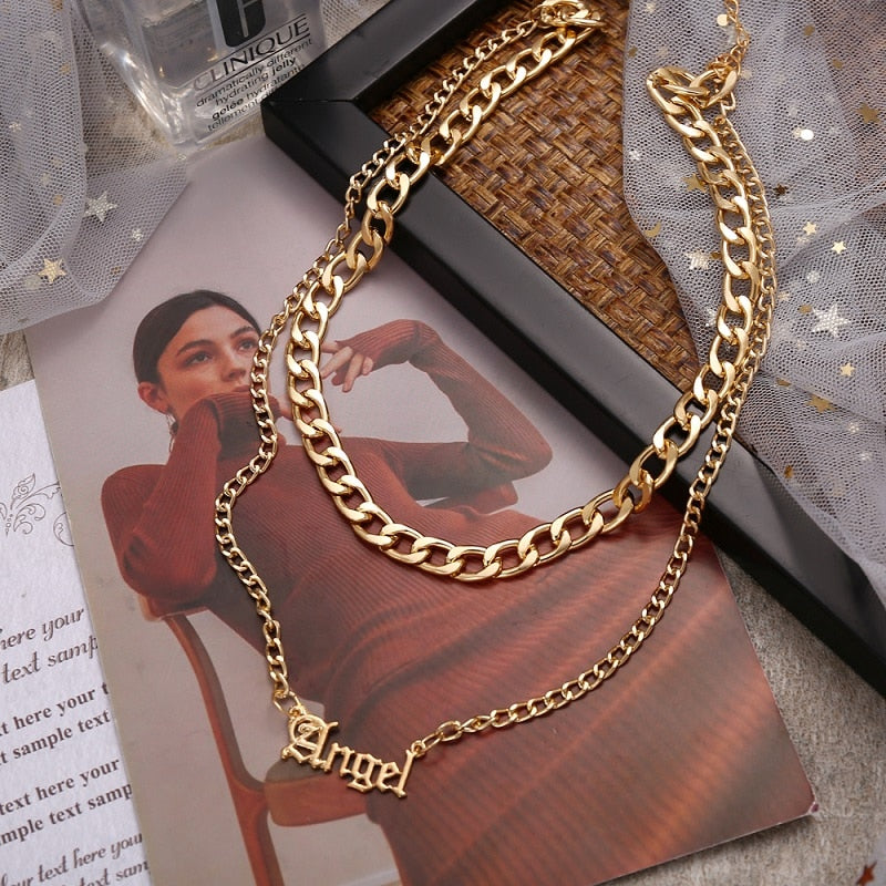 Punk Vintage Snake Pendant Necklace